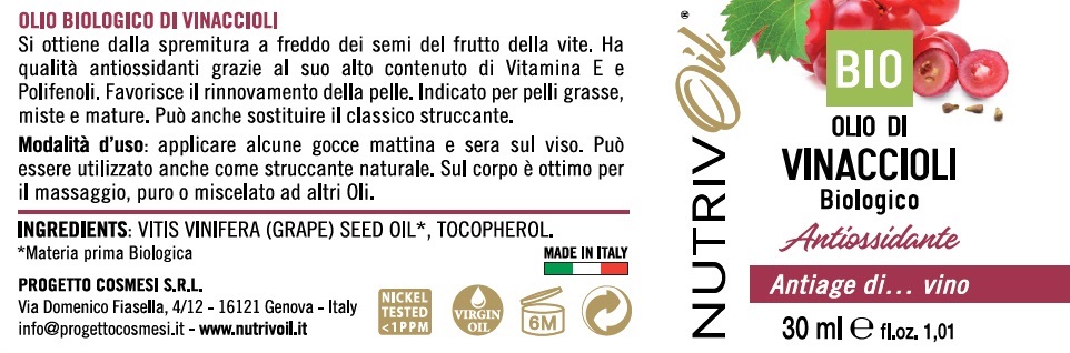OLIO DI VINACCIOLI BIOLOGICO - immagine 9