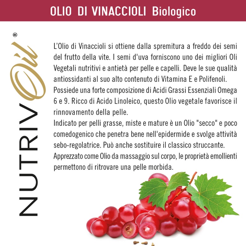 OLIO DI VINACCIOLI BIOLOGICO - immagine 3