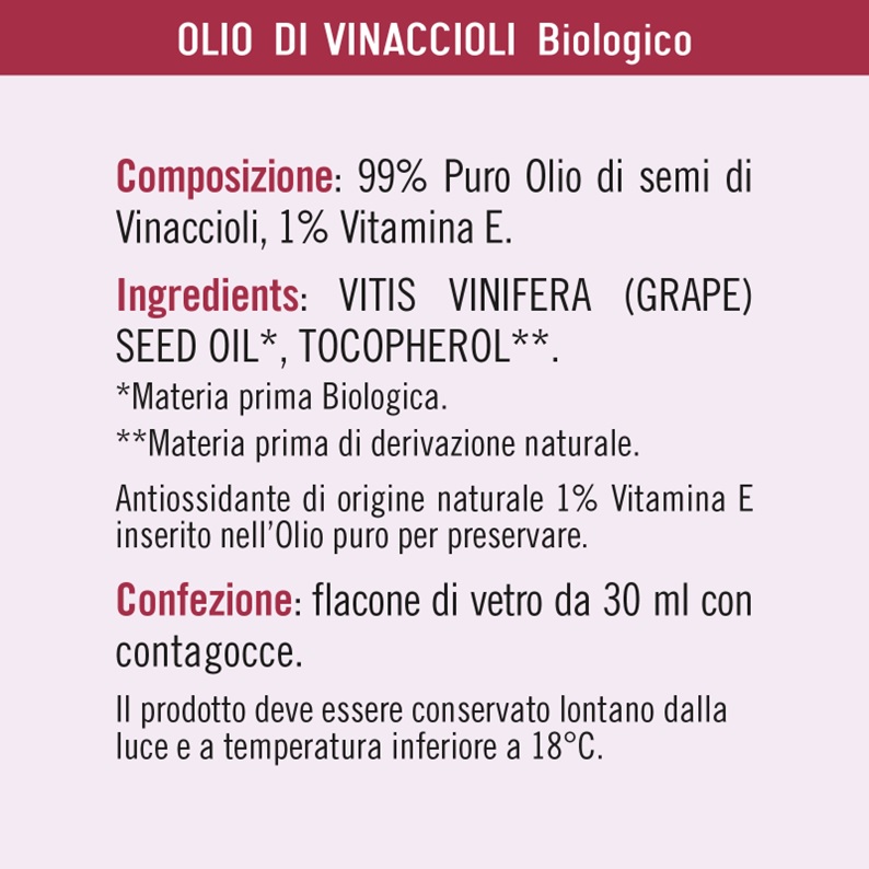 OLIO DI VINACCIOLI BIOLOGICO - immagine 4