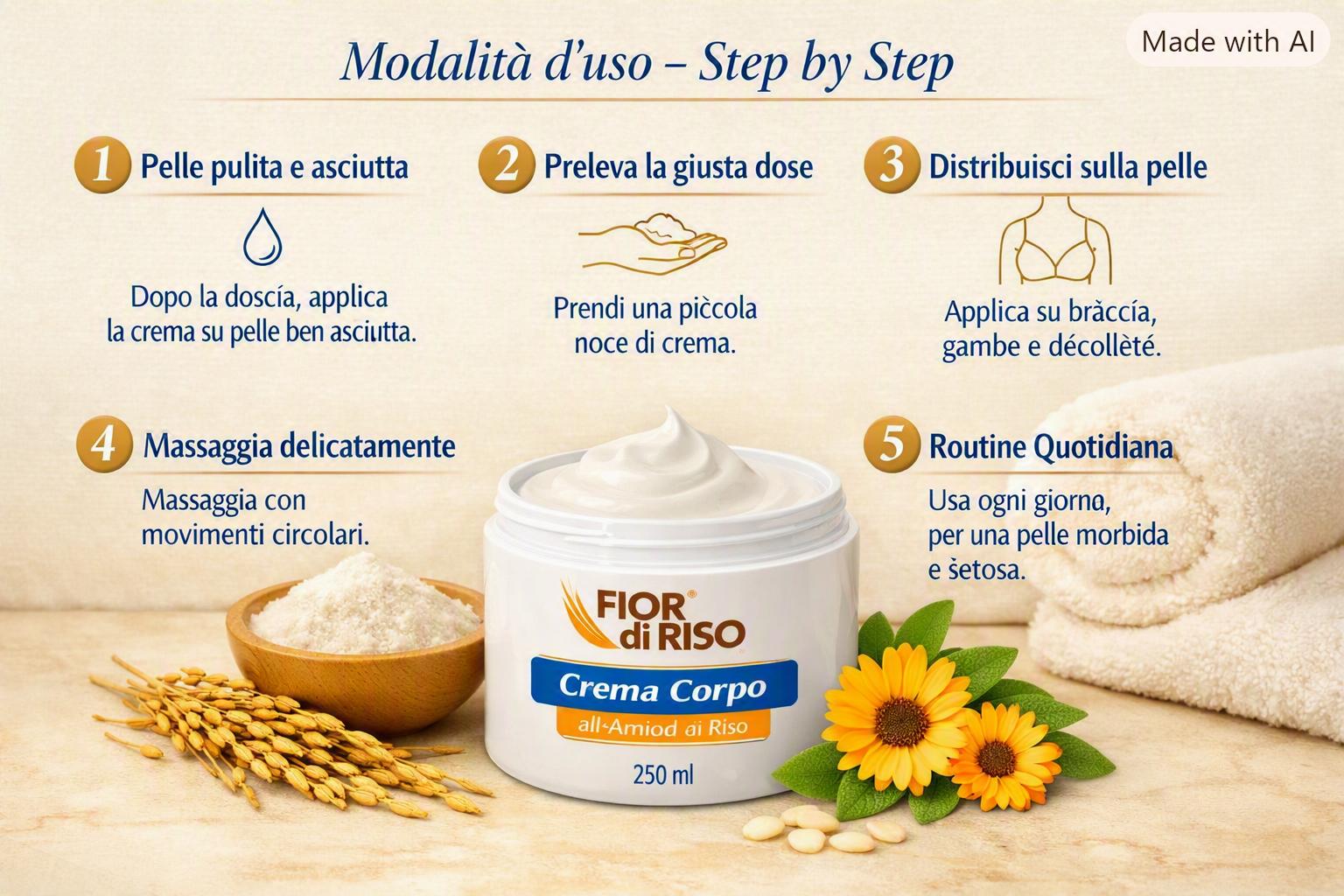 CREMA CORPO ALL'AMIDO DI RISO - immagine 9
