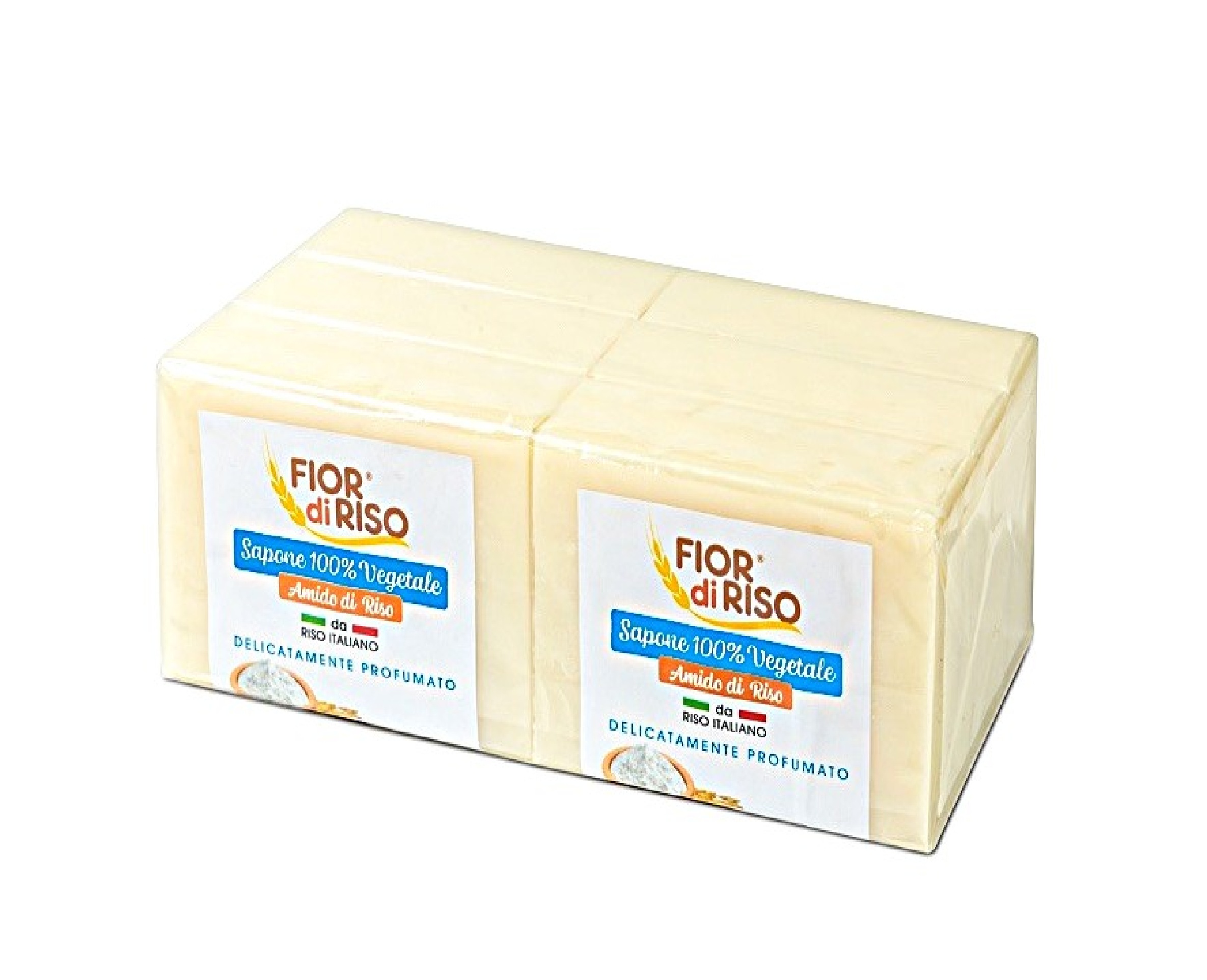 6 SAPONI DA 100g - 100% VEGETALI ALL’AMIDO DI RISO DELICATAMENTE PROFUMATI IN CONFEZIONE TRASPARENTE - immagine 3